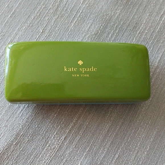 Kate Spade Two-Tone Eyeglass Case Blue & Green - Picture 5 of 11